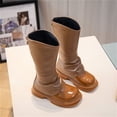 thumbnail image 6 of Girls Knee High Boots Fashion Lug Sole Side Zipper Tall Riding Boots for Toddler Little Kid Big Kid, 6 of 6