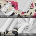 thumbnail image 3 of Yayeee Throw Blanket for Couch Soft Warm 60" x 80" Sofa Chair Bed Decoration, Pink Flowers, 3 of 7
