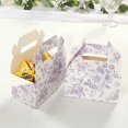 thumbnail image 5 of BalsaCircle 25 White Lavender Tote Gift Boxes Floral Printed Favor Holders Wedding Birthday Events Reception Catering Home Decorations Supplies, 5 of 8