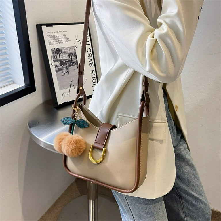 CoCopeaunts New Fashion Small Classic Bags for Women Female Shoulder Bag  Wide Straps Flap Crossbody Bag for Ladies Simple Handbag 