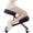Linen Seat, variant on Someet Adult Ergonomic Kneeling Chair with Back Support, Rolling Height Adjustable Desk Chair for Home Office, PU Black