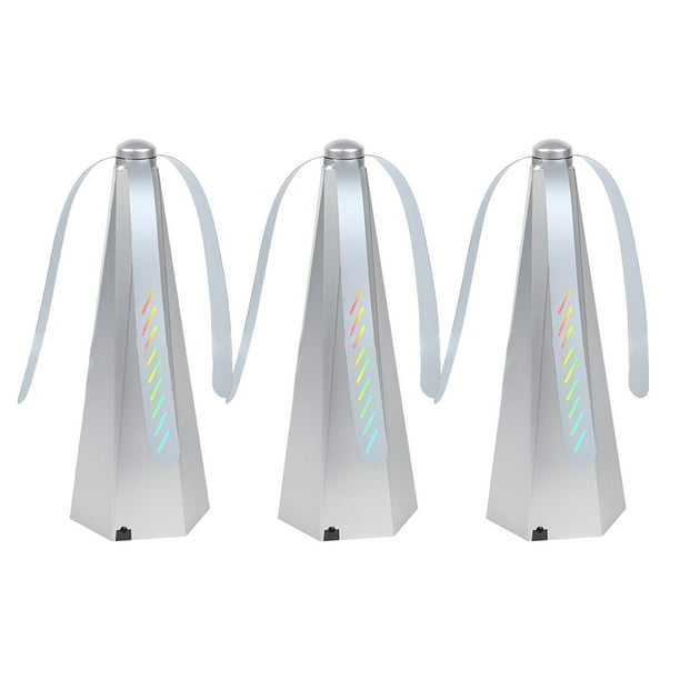Fiudx Ventilador Automático Atrapamoscas, Diseño Súper Silencioso y Ligero, Repelente de Insectos Eficaz, Esencial para Mesas de Picnic Al Aire Libre, Fácil de Usar, 3 Aspas, 25 X 9 X 9 Cm, Funciona