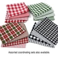 thumbnail image 4 of Perfect Red & White Assorted Homespun Plaid Gingham Homespun Cotton Fabric Bundle - Set of 4 Fat Quarters by JCS, 4 of 4