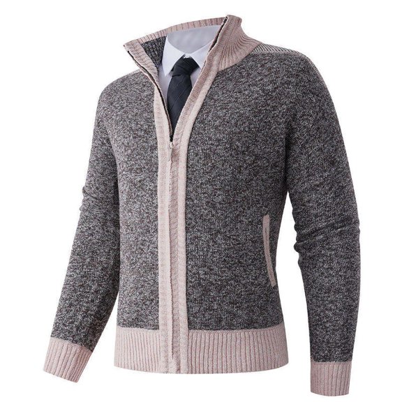 LVHAOGJOB Collared Jackets for Men Sherpa Lined Fleece Warm with Zipper Big and Tall with Pockets Windbreaker Mens Coats