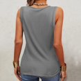 thumbnail image 5 of Gibobby Camiseta ajustada con cremallera roscada para mujer de comercio exterior de la estación independiente europea y americana de verano(Gris,XG), 5 of 5