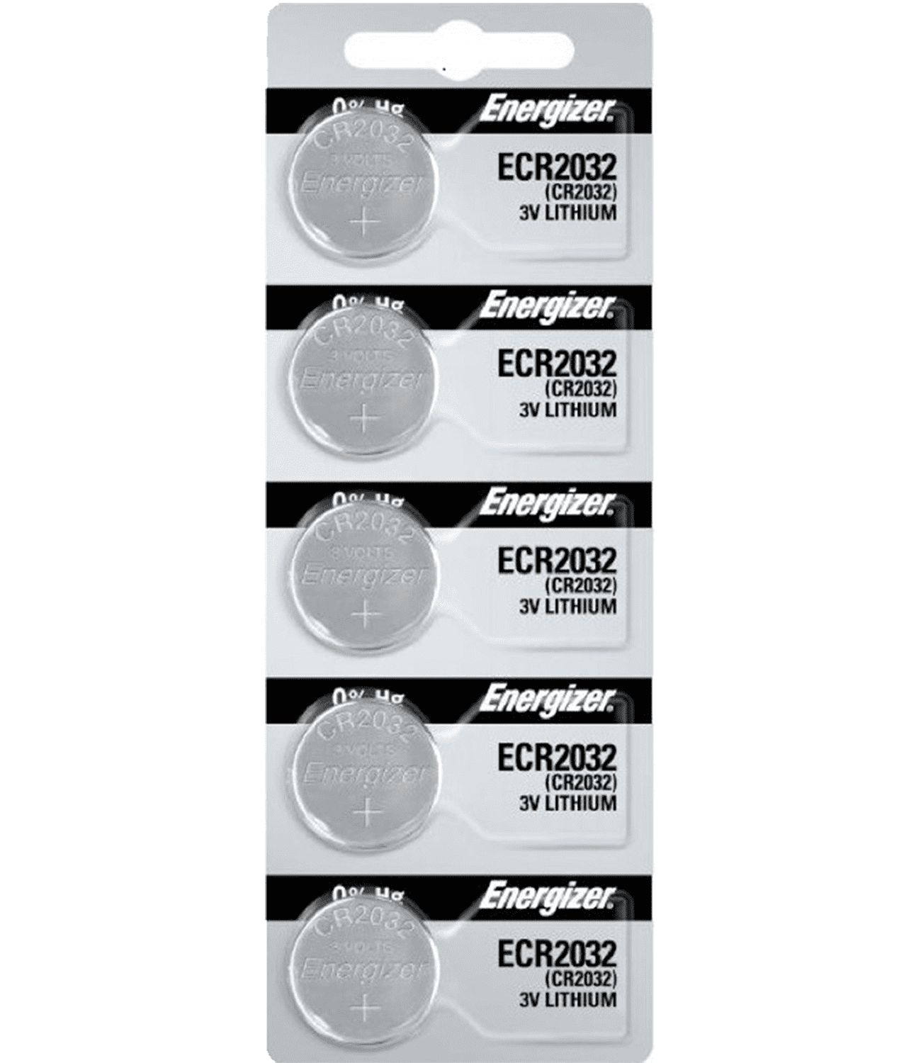 Energizer CR2032 3V Lithium Coin Cell Battery (5 Count)