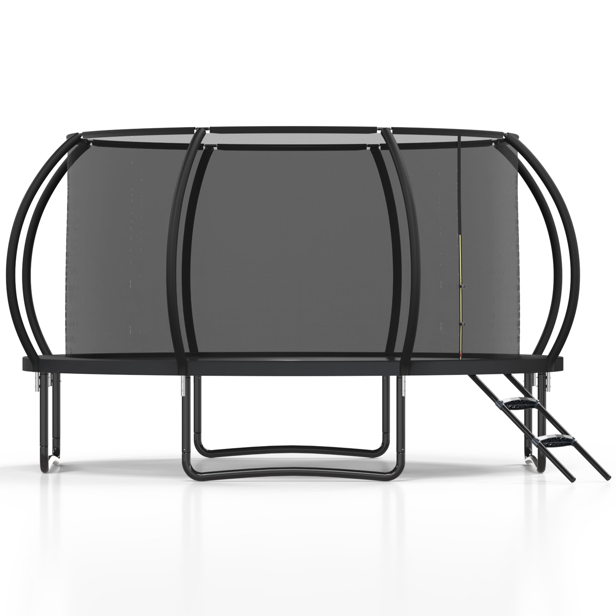 Betisef 14 FT Recreational Trampoline W/ Safety Enclosure Net – Indoor & Outdoor Use, Round Trampoline For Kids Black