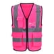 thumbnail image 1 of Chaleco de seguridad A-SAFETY, 7 bolsillos, reflectante, de alta visibilidad, rosa, 3XL, 1 of 8