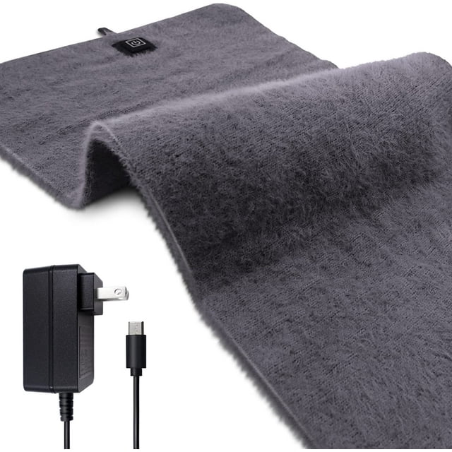 FrostHike Heating Pad, Electric Heating Pad for Back Pain Relief Ultra Soft Heating pad for Muscle Cramp Fast Heating Technology Safe DC Heat Pad with 3 Heat Setting & Auto-Off Machine Washable (Gray)