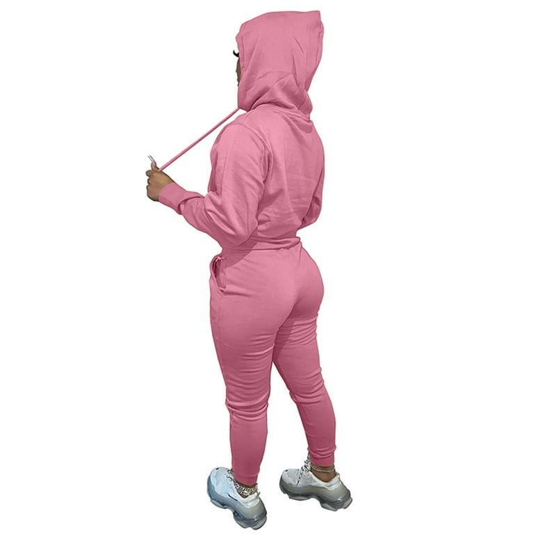 Cindysus Women Two Piece Outfit Long Sleeve Jogging Set Athletic