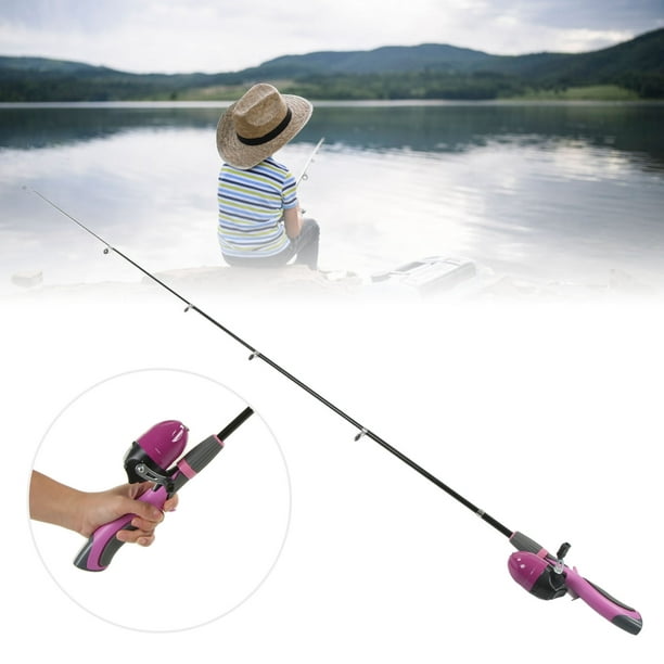 Youthink Kids Fishing Rod And Reel Combo, Eva Handle Kids Fishing Full Kit Complete With Accessories For Outdoor Orange,blue,pink,red Blue