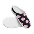 thumbnail image 3 of Balery Cowboy Hat Pattern Women's Fuzzy Memory Foam Slippers Fluffy Winter House Shoes Indoor and Outdoor-46/47, 3 of 7