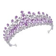 thumbnail image 3 of Women Wedding Crown, Rhinestone Crown, Zinc Alloy Exquisite Rhinestone Bride Crown Durable Shiny And Exquisite Not Easy To Deform To Add Glory To Your Hairstyle, 3 of 8