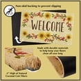 thumbnail image 3 of DII Natural Coir Geometric Modern Outdoor Door Mat, Front Porch Decor, 17x29", Blue Tunisia Scroll, 3 of 3