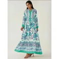 thumbnail image 4 of Printed Long Sleeve Viscose Maxi Dress, 4 of 7