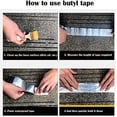 thumbnail image 5 of Cinta adhesiva de butilo - Malla metálica de aluminio de 1,0 de espesor 10 cm x 5 m [18 rollos en una caja completa]., 5 of 5