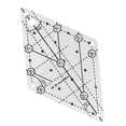 thumbnail image 6 of Multifunctional Sewing Ruler Fabric Cutting Ruler Acrylic Quilters Ruler 60 Degree Quilting Template Ruler, 6 of 8