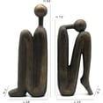 thumbnail image 4 of Thinker Decorative Bookends, Book Stopper Holder Nonskid, Book Ends for Shelves Living Room Office Home Decor, Resin, 1Pair/2Piece, 4 of 9
