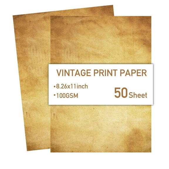 50 Sheets Stationary Paper A4 Retro Paper Writing Paper Printer Paper