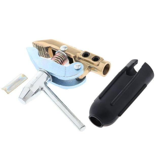 Mig welder ground clamp outlet