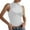 Silver, variant on MIXUE Tank Top for Women Summer Knitted Solid Color Mesh Hollow Round Neck Sleeveless Sexy Fashion Party Club Camisole Vest Holiday Wear,Pink,M