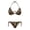 Buck Deer Forest Pattern, variant on Binienty Hunting Camo Leaf Pattern Bikini Set for Water Park Beach Wear, Two Piece Swimwear Backless Sexy