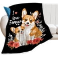 thumbnail image 2 of Cute Corgi Blanket Dog Gifts for Dog Lovers Soft Cozy Dog Plush Throw Blanket Super Warm Fleece Fuzzy Corgi Bedding Blanket for Kids Girls Boys Women Bed Decor Stuff 40"X50", 2 of 6