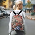thumbnail image 7 of FORMRS Mini Backpack Purse for Women Quilted Travel Daypack Casual Shoulder Bag, Red Vibrant Flowers, 7 of 7