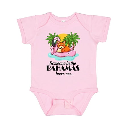 

Inktastic Someone in the Bahamas Loves Me Gift Baby Boy or Baby Girl Bodysuit