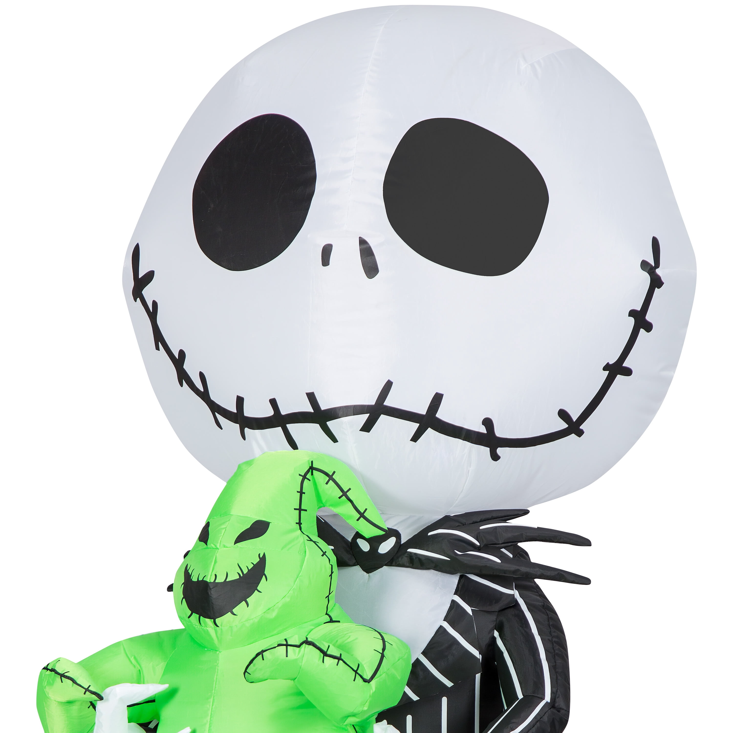 59 Inch Disney Jack Skellington Hugging Oogie Boogie for Halloween by Airblown Inflatables