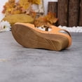 thumbnail image 5 of YgkuHd Women's Casual Wedge Sandals Fish Mouth Open Toe Buckle Forefoot Strap Adjustable Ankle Strap Chunky Heel Orange,6.5, 5 of 9
