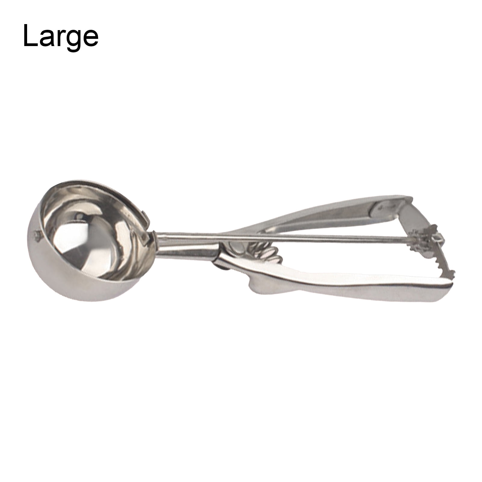 Ludlz Stainless Steel Ice Cream Scooper with Trigger, Small, Medium and Large Cookie Scoops for Baking, Easy to Clean, Highly Durable, Ergonomic