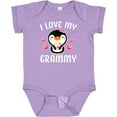 thumbnail image 3 of Inktastic I Love My Grammy with Cute Penguin and Hearts Girls Baby Bodysuit, 3 of 5