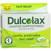 Dulcolax Laxative Suppositories 10 Mg, Comfort Shape - 8 Ea