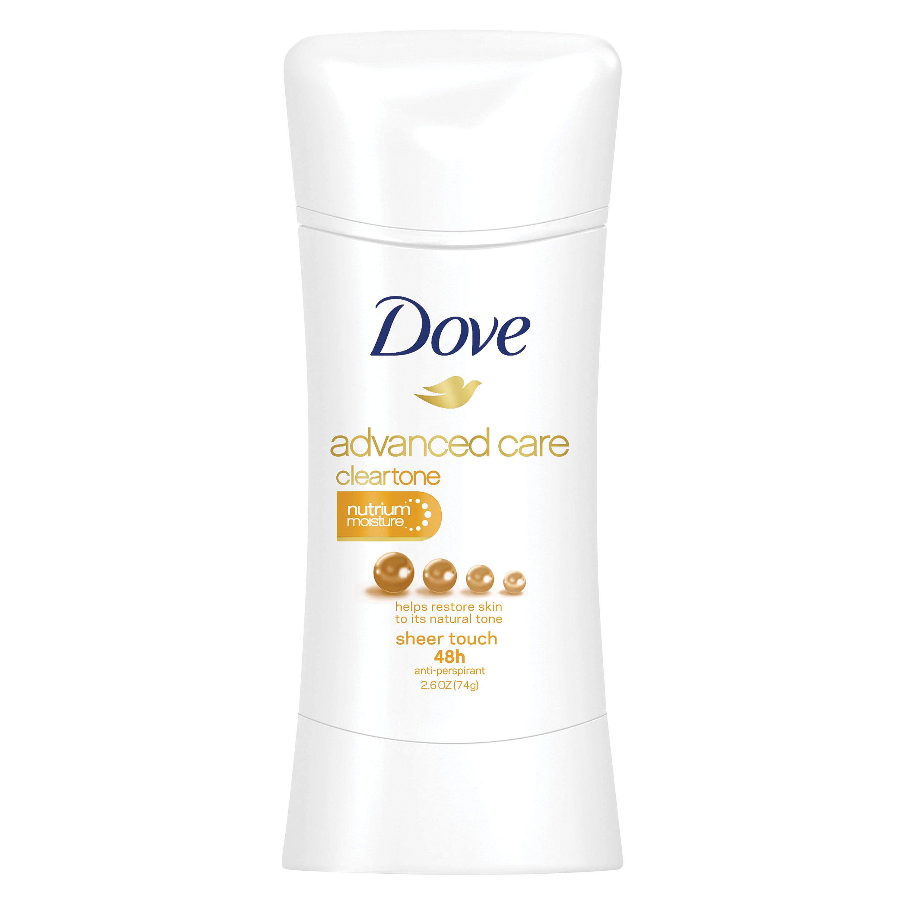 Dove Advanced Care ClearTone Sheer Touch Antiperspirant, 2.6