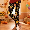 thumbnail image 2 of High Waist Thanksgiving Print Leggings Soft Stretchy Workout Yoga Pants Comfortable Fit Design For Casual Wear And Exercise, 2 of 4