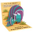 thumbnail image 1 of Up With Paper Carte de Vœux Pop-Up Treasures - Papasaurus, 1 of 4