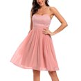 thumbnail image 4 of Cyber&Monday Deals Dyegold Sundresses for Women Casual Beach - Womens Summer Dresses Off Shoulder Strapless Sleeveless High Waist Aline Swing Midi Sundress ​Flowy Swing Loose ​​Dress, 4 of 5