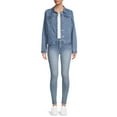 thumbnail image 2 of Time and Tru Women's Button Down Denim Jacket, Sizes XS-XXXL, 2 of 5
