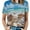 style-5, variant on Beach Seashell Starfish Womens Tops Women's Fashion Casual Short Sleeve Flower Print Round Neck Pullover Top Blouse