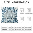 thumbnail image 5 of Nawypu  Dahlia Pillow Covers Navy Blue Grey White Floral Decorative Throw Pillow Cases 18x18inch Spring Summer Geometric Flower Double Sided Cushion Covers for Sofa Couch Bedding Outdoor, 5 of 5