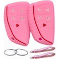 thumbnail image 1 of Funda de Goma Silicona YONGSHENG Llave Compatible Chevrolet Silverado 1500 Gmc Sierra 1500 2022 2023 Rosa, 1 of 5