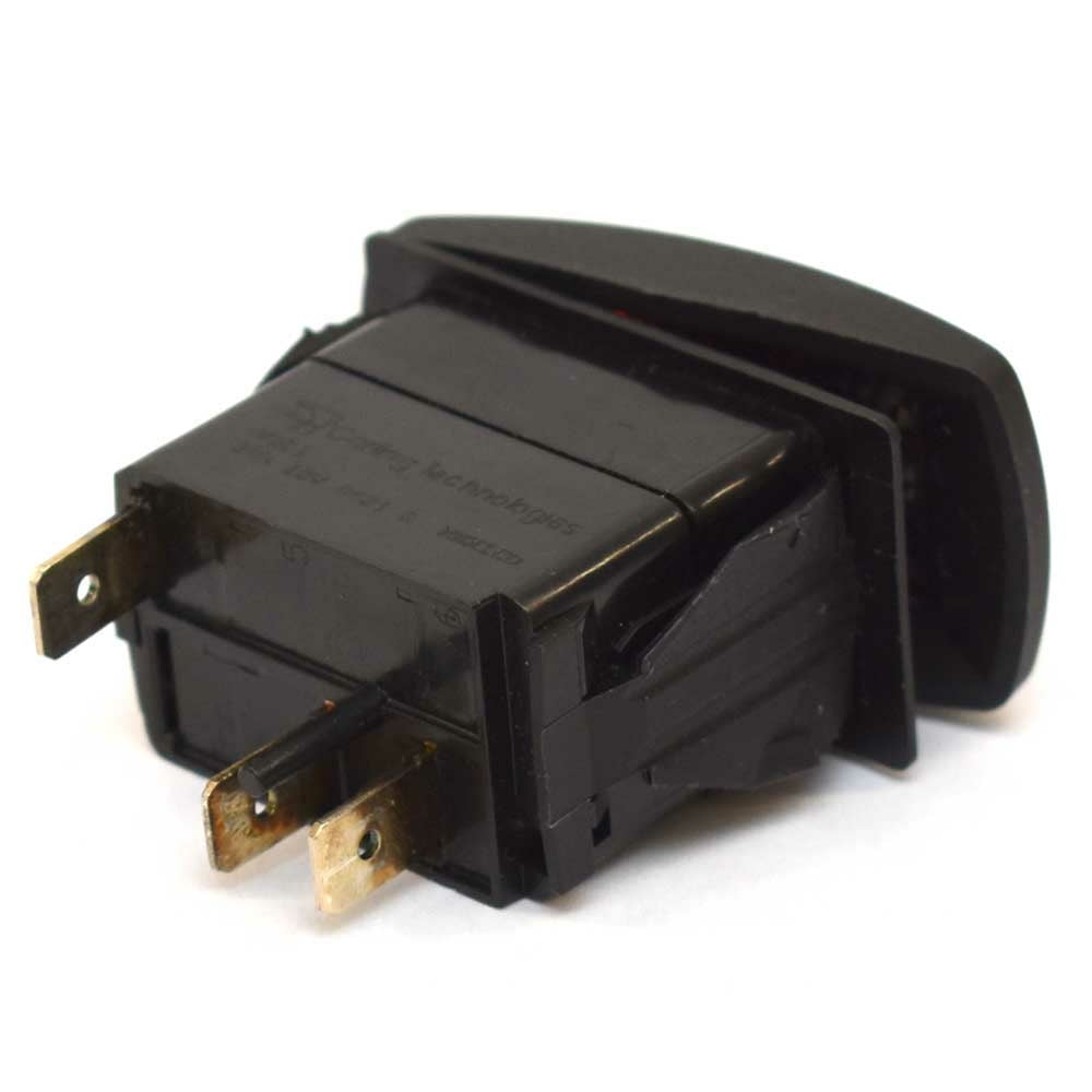 Carling On/Off Contura V Boat Rocker Switch | Power 3-Spade 12V Lit