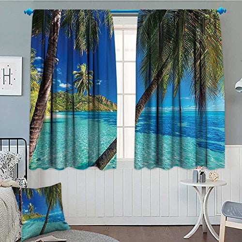 SeptSonne-Home Ocean Thermal/Room Darkening Window Curtains Image of a ...
