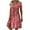 Red dresses for women 2023, variant on Wycnly Dresses for Women Beach Fashion Loose Swing Tunic Tshirt Midi Sun Dresses V-Neck Short Sleeve Floral Print Summer Knee-Length Formal Dress Blue l