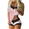 thumbnail image 2 of Rciityk Valentines Day Pajamas Women Short Sets - Cami Pajama Sets for Women 2 Piece - Casual Straps Top and Shorts Pjs Sets Nightwear Loungewear, 2 of 5