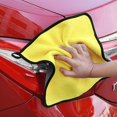 thumbnail image 5 of 3 piezas de toallas de lavado de autos de alta densidad, toallas de vellón coral de doble cara engrosadas para autos que absorben el agua, toallas de limpieza de vidrios, toallas multifuncionales, 5 of 5