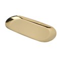 thumbnail image 2 of YAHHU Oval Jewelry Tray Mirror Reflection Vacuum Plating Decorative Vanity Tray for Desk Makeup Organizer Glossy Edge Nail Storage Tray for Jewelry Keys Rings Cosmetics 9.06 Inches / 23 cm, Gold, 2 of 9