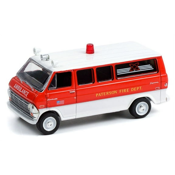 Greenlight Fire & Rescue Series 2 Diecast Vehicle - 1970 Ford Econoline (Paterson NJ Fire)