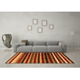 thumbnail image 3 of Ahgly Company Indoor Round Abstract Orange Modern Area Rugs, 8' Round, 3 of 4